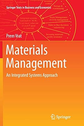 materials management an integrated systems approach 1st edition prem vrat 813223555x, 978-8132235552