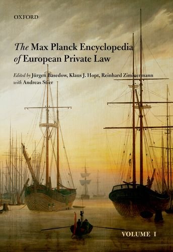 max planck encyclopedia of european private law 1st edition jurgen basedow , klaus j hopt , reinhard