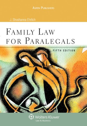 null family law for paralegals 5th edition j. shoshana ehrlich 0735587736, 9780735587731