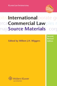 international commercial law source materials 2nd edition willem j.h. wiggers 9041126899, 9789041126894