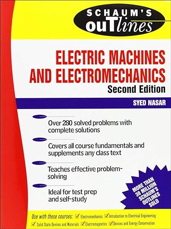 schaum s outline of electric machines and electromechanics 2nd edition syed nasar 0070459940, 978-0070459946
