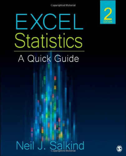 excel statistics a quick guide 2nd edition neil j salkind 1452257922, 9781452257921