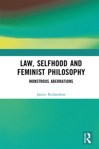 law selfhood and feminist philosophy 1st edition janice richardson 1032544961, 9781032544960