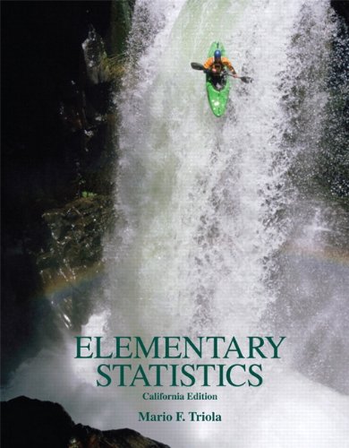 elementary statistics 1st edition mario f triola 0558983057, 9780558983055