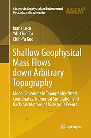 shallow geophysical mass flows down arbitrary topography model equations in topography fitted coordinates