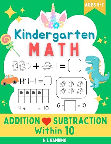 kindergarten math 1st edition n j bambino 979-8388297259
