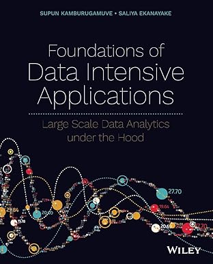 foundations of data intensive applications large scale data analytics under the hood 1st edition supun