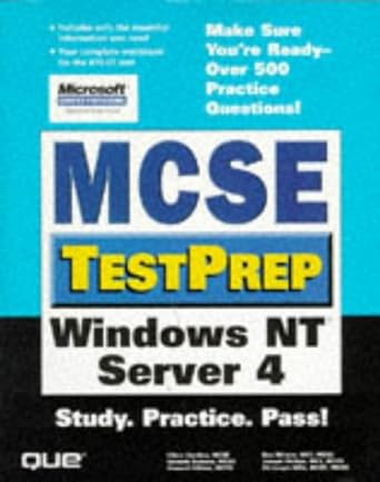 make sure you are ready over 500 practice questional mcse testprep windows nt server 4 study practice pass