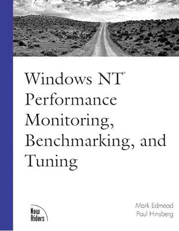 windows nt performance monitoring benchmarking and tuning 1st edition mark edmead ,paul hinsberg 1562059424,