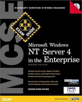 microsoft windows nt server 4 in the enterprise 2nd edition emmett dulaney ,steve kaczmarek 0789722631,