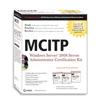 mcitp windows server 2008 server administrator certification kit 1st edition james chellis ,william panek
