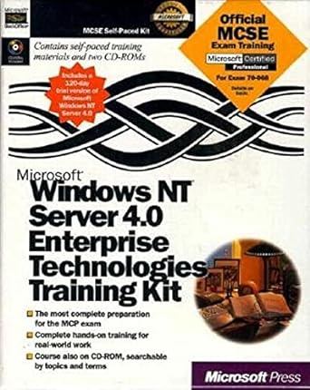microsoft windows nt server 4 0 enterprise technologies training kit 1st edition microsoft press ,microsoft