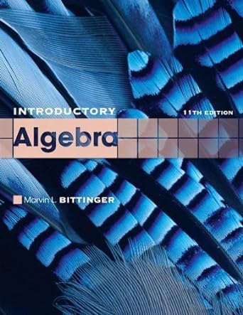 introductory algebra 11th edition marvin l bittinger 0321628977, 978-0321628978