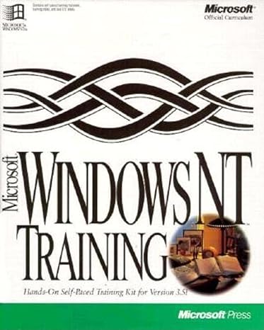 microsoft windows nt training hands on self paced training kit for version 3 5 1st edition microsoft press