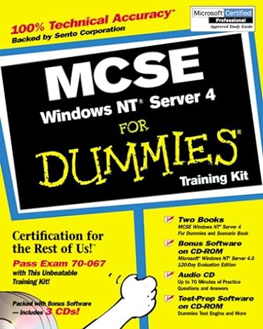 mcse windows nt server 4 for dummies training kit 1st edition dummies technology press 0764506161,