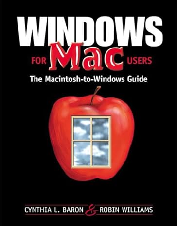 windows for macuser the macintosh to windows guide 1st edition cynthia l baron ,robin williams 0201353962,
