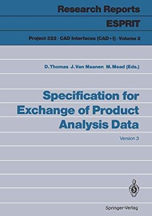specification for exchange of product analysis data version 3 1st edition deborah thomas ,jan van maanen