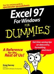 excel 97 for windows for dummies 1st edition greg harvey 076450049x, 978-0764500497