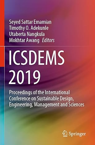 icsdems 2019 proceedings of the international conference on sustainable design engineering management and