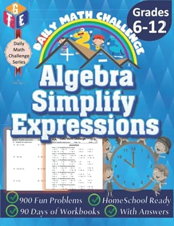 algebra simplify expressions 1st edition the great educator 979-8787423808