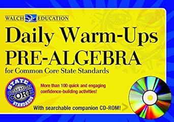 daily warm ups pre algebra for common core state standards 1st edition betsy berry ,ph d 0825168848,