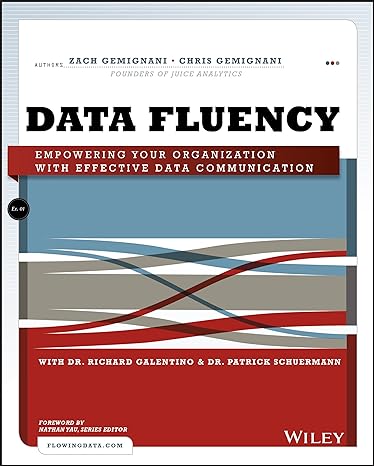 data fluency empowering your organization with effective data communication 1st edition zach gemignani ,chris