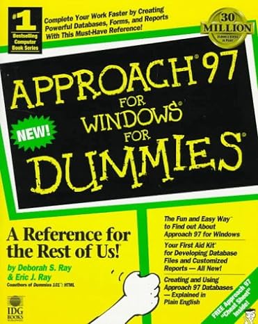 approach 97 for windows for dummies 2nd edition deborah s ray ,eric j ray 0764500015, 978-0764500015