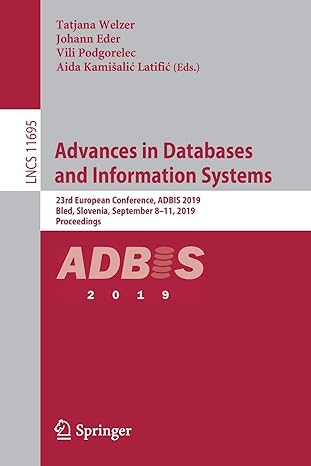 advances in databases and information systems 23rd european conference adbis 2019 bled slovenia september 8