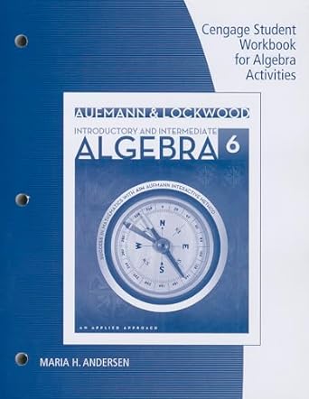 algebra 6 6th edition richard n aufmann ,joanne lockwood 1285420306, 978-1285420301