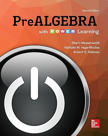 prealgebra with p o w e r learning 2nd edition sherri messersmith ,nathalie vega rhodes ,robert feldman