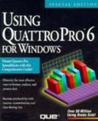 using quattropro 6 for windows special edition 1st edition brian underdahl 156529761x, 978-1565297616