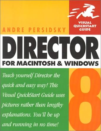 director 8 for mackintosh and windows 1st edition persidsky 0102702586, 978-0102702583