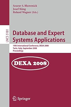 database and expert systems applications 19th international conference dexa 2008 turin italy september 2008