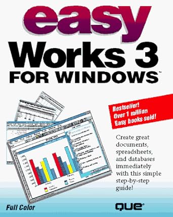 easy works 3 for windows 1st edition sandra e eddy 1565297555, 978-1565297555