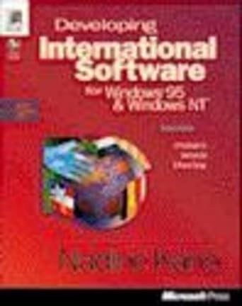 developing international software for windows 95 and windows nt 1st edition nadine kano 157231351x,