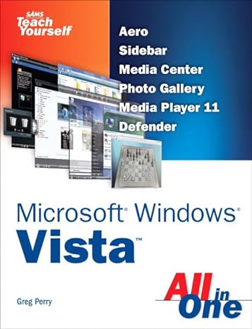 aero sidebar media center photo gallery media player 11 defender microsoft windows vista 3rd edition greg m