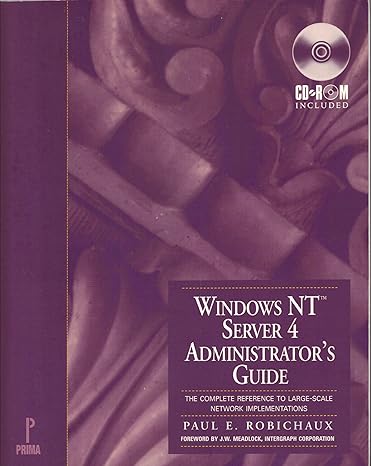windows nt server 4 administrators guide 1st edition paul e robichaux b000kaf8o8
