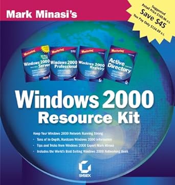 windows 2000 resource kit 1st edition mark minasi 0782126146, 978-0782126143