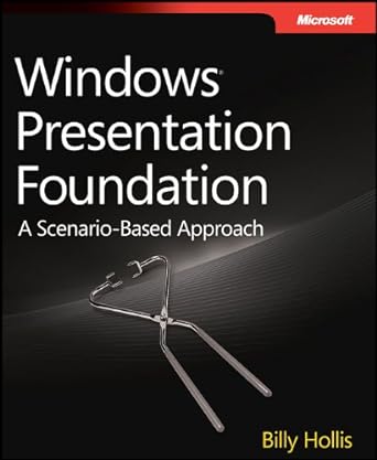 windows presentation foundation a scenario based approach 1st edition billy hollis 0735624186, 978-0735624184