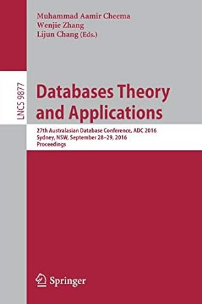 databases theory and applications 27th australasian database conference adc 20 sydney nsw september 28 29 20