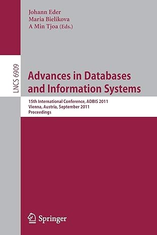 advances in databases and information systems 15th international conference adbis 2011 vienna austria