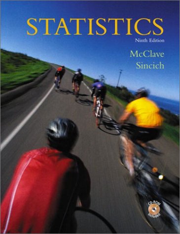 statistics 9th edition mcclave, sincich 0130655988, 9780130655981