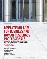 employment law for business and human resources professionals alberta and british columbia 4th edition kelly