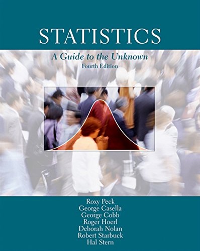 statistics a guide to the unknown 4th edition roger hoerl, deborah nolan, robert starbuck, hal stern