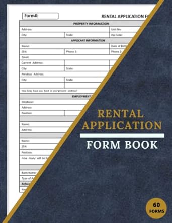 rental application form book 1st edition book b0c1jgkv47