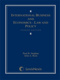 international business and economics law and policy 4th edition paul b stephan 1422478920, 9781422478929