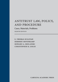 antitrust law policy and procedure cases materials problems 8th edition e. thomas sullivan, herbert