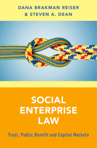 social enterprise law 1st edition dana brakman reiser, steven a. dean 0190249781, 9780190249786