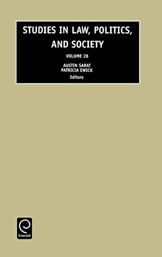studies in law politics and society volume 28 1st edition a. sarat, p. ewick 0762310154, 9780762310159