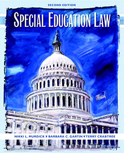 special education law 2nd edition nikki l murdick , barbara l gartin , terry lee crabtree 0131175718,